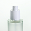 Frosted Semitransparent Green PET Serum Dropper Lotion Pump Bottles Set ขายส่ง